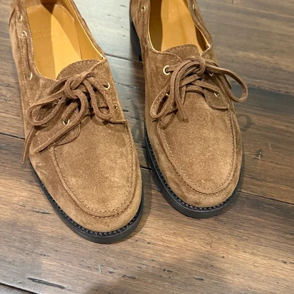 Sezane Brown Suede loafers - Picture 3 of 11